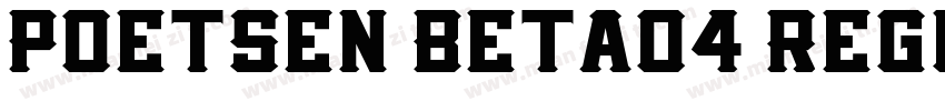 Poetsen Beta04 Regul字体转换